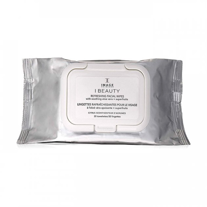 Очищувальні тонізувальні серветки для обличчя Image Skincare I Beauty Refreshing Facial Wipes, 30 шт